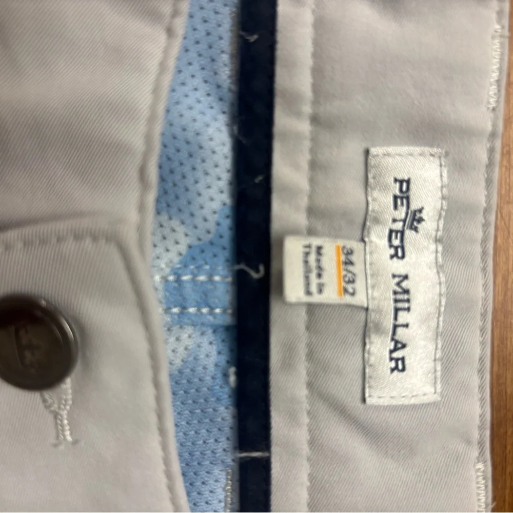 Peter Millar Light Gray Chino Pants EB66 light grey 34-32